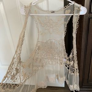 Lace Tank Cardigan